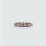 Load and play video in Gallery viewer, Platinum Diamond Channel Ring TDW 0.33ct
