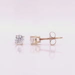 Load and play video in Gallery viewer, 14ct Diamond Stud Earrings TDW 0.44ct

