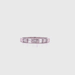Load and play video in Gallery viewer, 18ct White Gold Baguette &amp; Princess Cut Diamond Ring TDW 0.50ct
