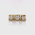Load and play video in Gallery viewer, 18ct Three Diamond Ring TDW 0.78ct
