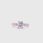 Load and play video in Gallery viewer, 18ct White Gold Diamond Solitaire Ring TDW 1.05ct
