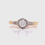 Load and play video in Gallery viewer, 18ct Diamond Solitaire Ring TDW 0.35ct
