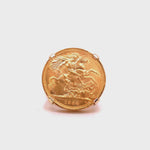Load and play video in Gallery viewer, 14ct 1964 Full Sovereign Coin Ring

