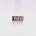 Load and play video in Gallery viewer, 9ct Multi Diamond Wide Ring TDW 0.56ct
