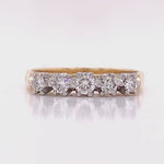 Load and play video in Gallery viewer, 18ct Five Diamond Ring TDW 0.49ct
