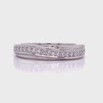 Load and play video in Gallery viewer, Platinum Diamond Eternity Ring TDW 0.26ct
