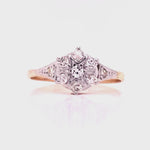 Load and play video in Gallery viewer, 18ct Diamond Deco Cluster Ring TDW 0.29ct
