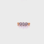 Load and play video in Gallery viewer, 18ct Three Diamond Ring TDW 0.50ct
