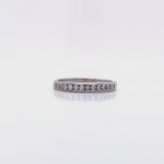 Load and play video in Gallery viewer, 10ct White Gold Diamond Channel Ring
