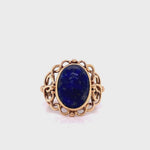 Load and play video in Gallery viewer, 9ct Lapis Lazuli Deco Dress Ring
