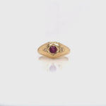 Load and play video in Gallery viewer, 18ct Ruby Two Diamond Ring
