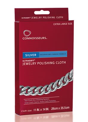 Silver jewelry polishing cloth