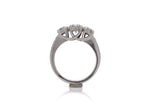 Load image into Gallery viewer, Platinum Three Diamond Ring TDW 1.78ct

